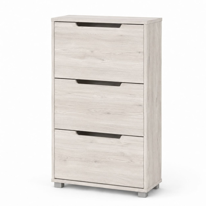 Тумба для взуття з ящиками LION ТО-2 70,4x28,2x123,4 см колір Самоа димчастий (LION-045360)