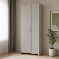 Шкаф для одежды с микролифтом LION Тахо 80х34х200 см Бетон Style (LION-045615)