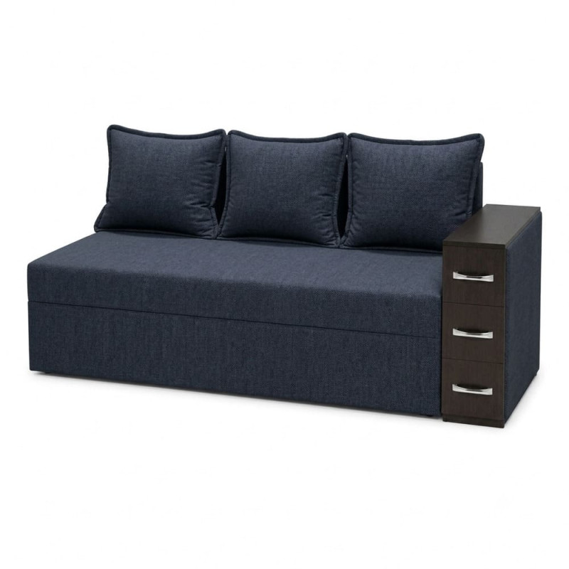 Ортопедичний диван Мекко Compact 2200×960 Bonel Standart Hard Plus III категорія Austin 15 Deep Blue (MEK-161617)