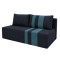 Ортопедичний диван Мекко Cool 1900*860 мм Lux II категорія тканини Allure Premium Graphite/Aqua(MEK-161292)