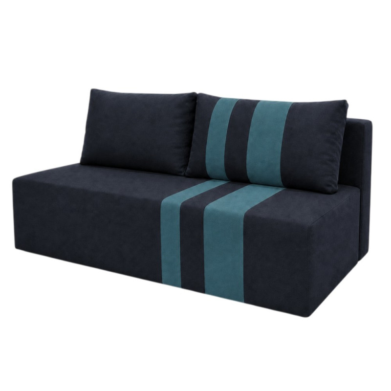 Ортопедичний диван Мекко Cool 1900*860 мм Lux II категорія тканини Allure Premium Graphite/Aqua(MEK-161292)