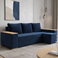 Угловой ортопедический диван Мекко Cube Comfort 2650x1600 Gold I категория Riviera 079 (MEK-161767)