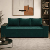 Ортопедичний диван Мекко Elite Comfort 2500×960 Pocket Spring Cocos II категорія Allure Premium Dark Green (MEK-161056)