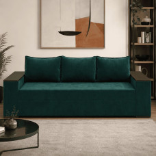 Ортопедичний диван Мекко Elite Comfort 2500×960 Pocket Spring Cocos II категорія Allure Premium Dark Green (MEK-161056)