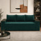 Ортопедичний диван Мекко Elite Comfort 2500×960 Pocket Spring Cocos II категорія Allure Premium Dark Green (MEK-161056)
