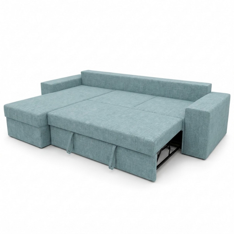 Кутовий ортопедичний диван Мекко Epoh 3000х1800 Lux IV категорія Bestseller Pale Aqua (MEK-161607)