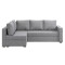 Кутовий ортопедичний диван Мекко Lincoln 2400*1500 Lux III категорія Austin 18 Grey (MEK-161277)