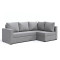 Кутовий ортопедичний диван Мекко Lincoln 2400*1500 Lux III категорія Austin 18 Grey (MEK-161277)