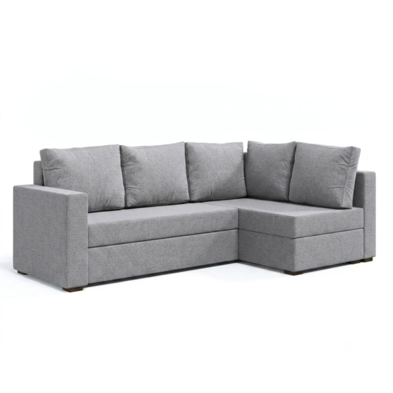 Кутовий ортопедичний диван Мекко Lincoln 2400*1500 Lux III категорія Austin 18 Grey (MEK-161277)