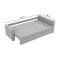 Кутовий ортопедичний диван Мекко Lincoln 2400*1500 Lux III категорія Austin 18 Grey (MEK-161277)