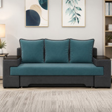 Ортопедический диван-трансформер Мекко Original 2250*960 мм Lux IV категорія Bestseller Teal/Cool Grey (MEK-161257)