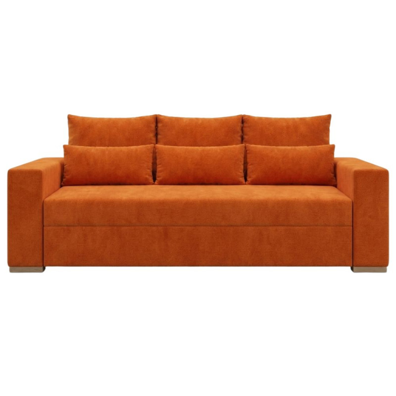 Ортопедичний диван Мекко Trend 2650×1150 Pocket Spring Cocos II категорія Allure Premium Orange (MEK-161667)