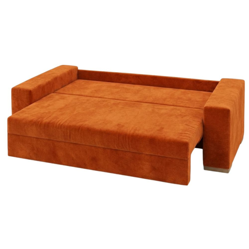 Ортопедичний диван Мекко Trend 2650×1150 Pocket Spring Cocos II категорія Allure Premium Orange (MEK-161667)