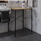 Стелаж-полиця Бафрум 401 Ferrum-decor для пральної машини 90x70,5x60,5 Чорний метал ДСП Дуб Евок Прибережний 16 мм (FRD-107574)
