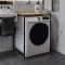 Стелаж-полиця Бафрум 401 Ferrum-decor для пральної машини 90x70,5x60,5 Чорний метал ДСП Дуб Евок Прибережний 16 мм (FRD-107574)