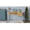 Комп'ютерний стіл Ferrum-decor Дакота 75x140x60 білий ДСП Дуб Артизан 16 мм (FRD-107274)