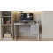 Комп'ютерний стіл Ferrum-decor Гаррі 75x120x70 білий ДСП Бетон 32 мм (FRD-107294)
