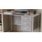 Комп'ютерний стіл Ferrum-decor Гаррі 75x120x70 білий ДСП Бетон 32 мм (FRD-107294)