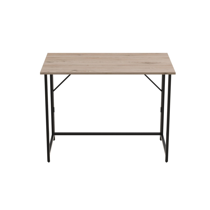Стіл розкладний Морис 900 Ferrum-decor 750x900x500 Чорний метал ДСП Дуб Сан-Марино 16 мм (FRD-107314)