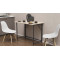 Стіл розкладний Морис 900 Ferrum-decor 750x900x500 Чорний метал ДСП Дуб Сан-Марино 16 мм (FRD-107314)