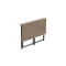Стіл розкладний Морис 900 Ferrum-decor 750x900x500 Чорний метал ДСП Дуб Сан-Марино 16 мм (FRD-107314)