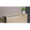 Стіл розкладний Морис 900 Ferrum-decor 750x900x500 Чорний метал ДСП Дуб Сан-Марино 16 мм (FRD-107314)