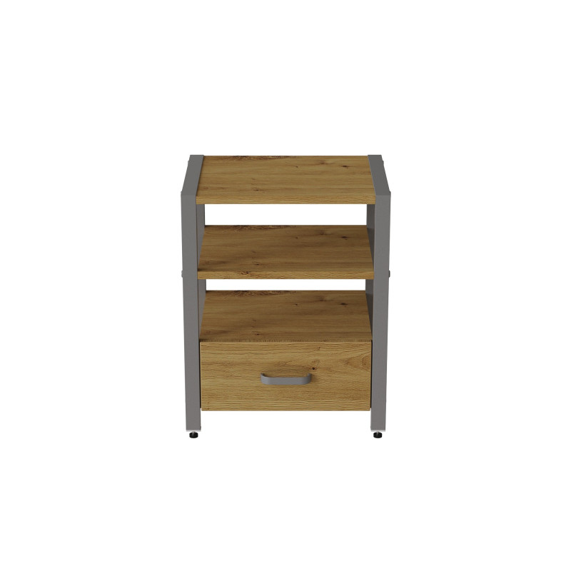 Тумба універсальна Ferrum-decor Вів'єн 1/1 50x41x40 сірий ДСП Дуб Артизан 16 мм (FRD-106864)