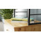 Стіл-тумба трансформер Смарт 4/2 з етажеркою Ferrum-decor 1430x1450x600 Чорний метал ДСП Дуб Артизан 16 мм (FRD-106924)