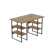 Комп'ютерний стіл Ferrum-decor Карен 75x120x60 чорний ДСП Дуб Артизан 16 мм (FRD-107244)