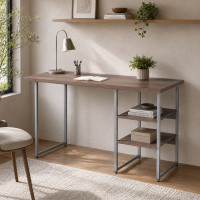 Стол письменный Кевин Ferrum-decor 75x100x60 Серый металл ДСП Дуб Кремона Канолло 32 мм (FRD-108014)