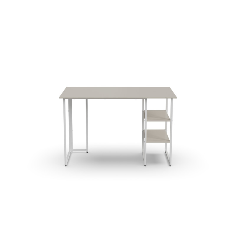 Стіл письмовий Кевин Ferrum-decor 75x120x60 Білий метал ДСП Кашемір 16 мм (FRD-108124)