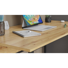 Комп'ютерний стіл Ferrum-decor Коди 75x140x70 чорний ДСП Дуб Артизан 32 мм (FRD-107204)