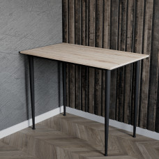 Універсальний стіл Prime Ferrum-decor 750x1000x700 Чорний метал ДСП Дуб Сан-Марино 16 мм (FRD-107654)