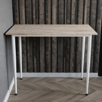 Універсальний стіл Prime Ferrum-decor 750x1000x600 Білий метал ДСП Дуб Сан-Марино 16 мм (FRD-107684)