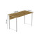 Комп'ютерний стіл Ferrum-decor Курт 75x140x70 білий ДСП Дуб Артизан 32 мм (FRD-107164)