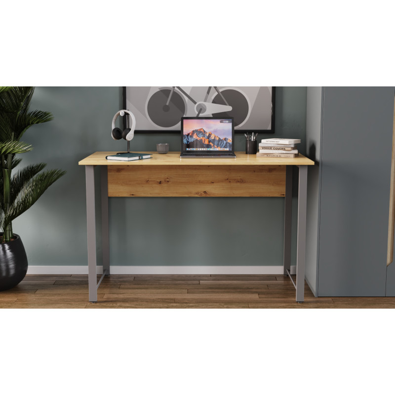 Комп'ютерний стіл Ferrum-decor Курт 75x120x70 сірий ДСП Дуб Артизан 32 мм (FRD-107154)