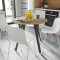 Круглий стіл MARSI 4 870-4 ніжки конусні Ferrum-decor 750x870x870 Чорний метал ДСП Дуб Сонома 16 мм (FRD-107434)