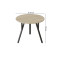 Круглий стіл MARSI 3 870-3 Ferrum-decor 750x870x870 Чорний метал ДСП Дуб Сонома 16 мм (FRD-107424)