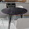 Круглий стіл MARSI 3 870-3 Ferrum-decor 750x870x870 Чорний метал ДСП Каштан Арвадонна 16 мм (FRD-107514)