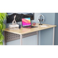 Комп'ютерний стіл Ferrum-decor Майк 75x140x60 сірий ДСП Дуб Артизан 32 мм (FRD-107124)