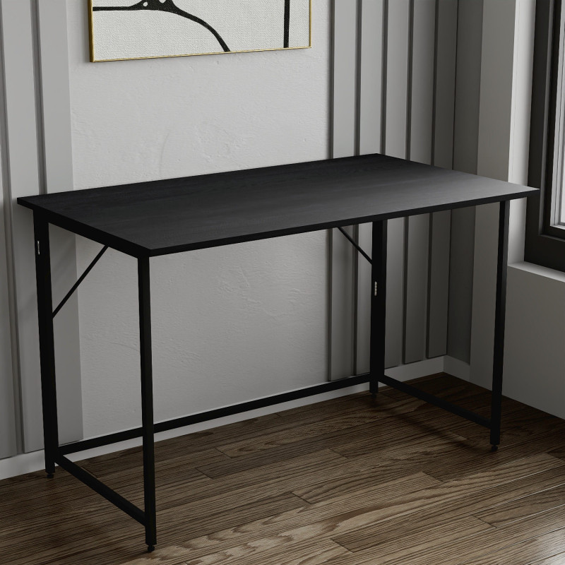 Розкладний стіл Моріс Ferrum-decor 750x1000x600 Чорний метал ДСП Каштан Арвадонна 16 мм (FRD-107494)