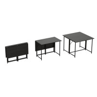 Стол-книжка трансформер Морис 2 Ferrum-decor 750x1000x1100 Черный металл ДСП ассорти (FRD-107324)