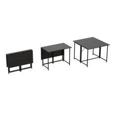 Стіл-книжка трансформер Морис 2 Ferrum-decor 750x1000x1100 Чорний метал ДСП ассорти (FRD-107324)
