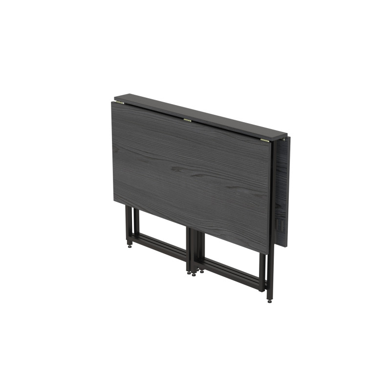Стіл-книжка трансформер Морис 2 Ferrum-decor 750x1000x1100 Чорний метал ДСП ассорти (FRD-107324)