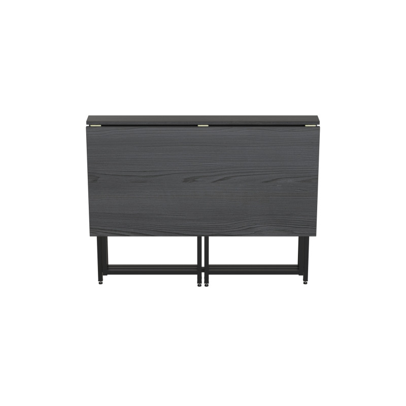 Стіл-книжка трансформер Морис 2 Ferrum-decor 750x1000x1100 Чорний метал ДСП ассорти (FRD-107324)