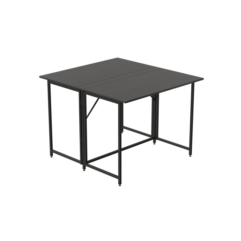 Стіл-книжка трансформер Морис 2 Ferrum-decor 750x1000x1100 Чорний метал ДСП ассорти (FRD-107324)