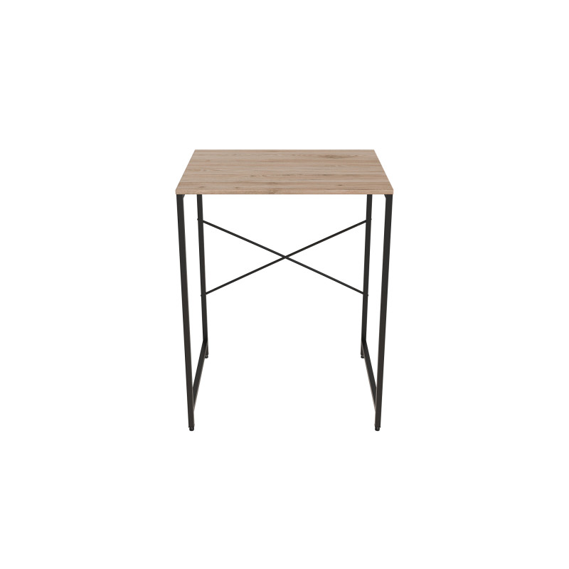 Стелаж-полиця Бафрум 401 Ferrum-decor для пральної машини 90x70,5x60,5 Чорний метал ДСП Дуб Сан-Марино 16 мм (FRD-107354)