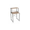 Стелаж-полиця Бафрум 402 Ferrum-decor для пральної машини 133,5x70,5x60,5 Чорний метал ДСП Дуб Сан-Марино 16 мм (FRD-107364)