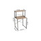 Стелаж-полиця Бафрум 402 Ferrum-decor для пральної машини 133,5x70,5x60,5 Чорний метал ДСП Дуб Сан-Марино 16 мм (FRD-107364)
