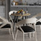 Круглий стіл OPTIMA 4 ніжки конусні Ferrum-decor 750x670x670 Чорний метал ДСП Дуб Евок Прибережний 16 мм (FRD-107564)